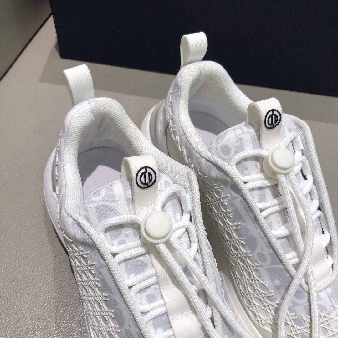 Dior Men's Women¡®s B24 SNEAKER White Dior Oblique Canvas 3SN248 White - luxibagsmall