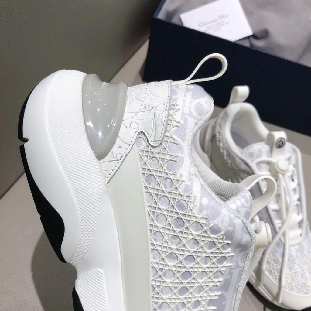 Dior Men's Women¡®s B24 SNEAKER White Dior Oblique Canvas 3SN248 White - luxibagsmall