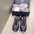 Dior Men's Women¡®s D-CONNECT Sneaker Dior Printed Technical Fabric KCK302 Black - luxibagsmall