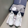 Dior Men's Women¡®s D-CONNECT Sneaker Dior Printed Technical Fabric KCK302 White - luxibagsmall