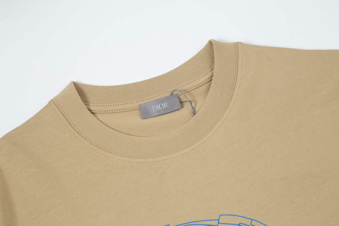 Dior Men's Women's Short Sleeve T-shirt D77543