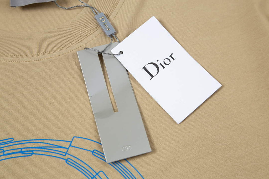 Dior Men's Women's Short Sleeve T-shirt D77543