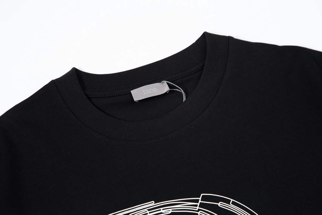 Dior Men's Women's Short Sleeve T-shirt D77544