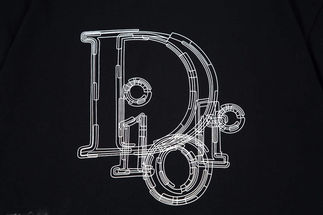 Dior Men's Women's Short Sleeve T-shirt D77544