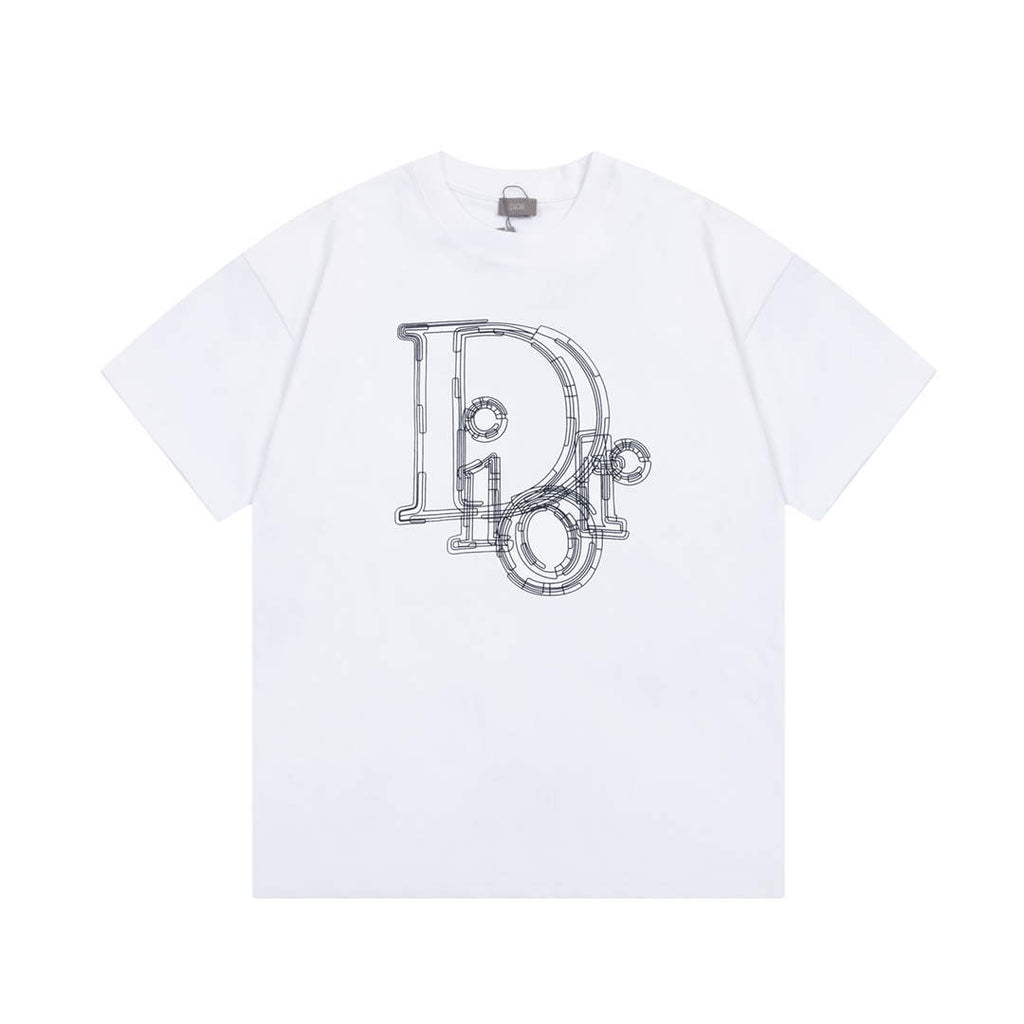 Dior Men's Women's Short Sleeve T-shirt D77545