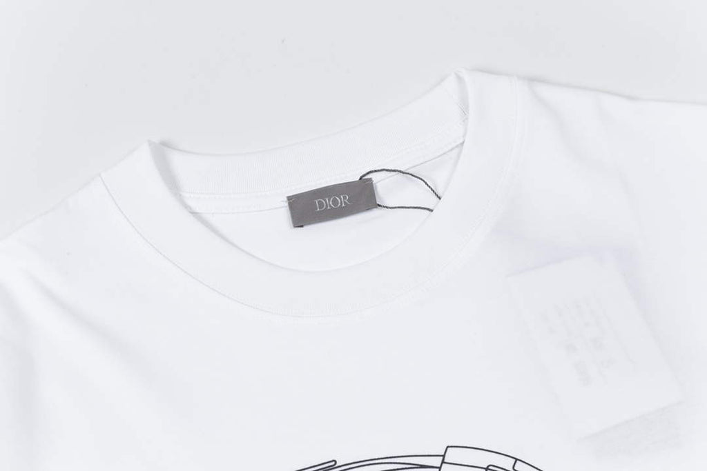 Dior Men's Women's Short Sleeve T-shirt D77545
