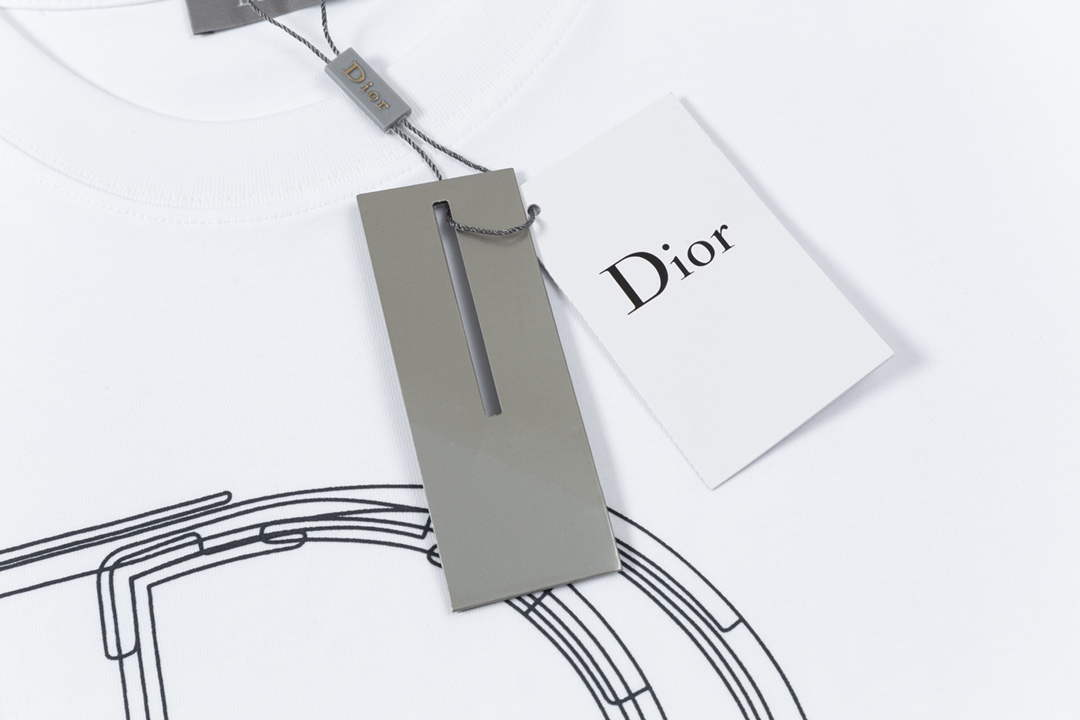 Dior Men's Women's Short Sleeve T-shirt D77545