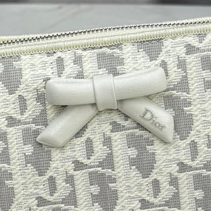 Dior Promenade Pouch with Chain White Dior Oblique Jacquard S2504OUQY_M928 - Default Title - View 4