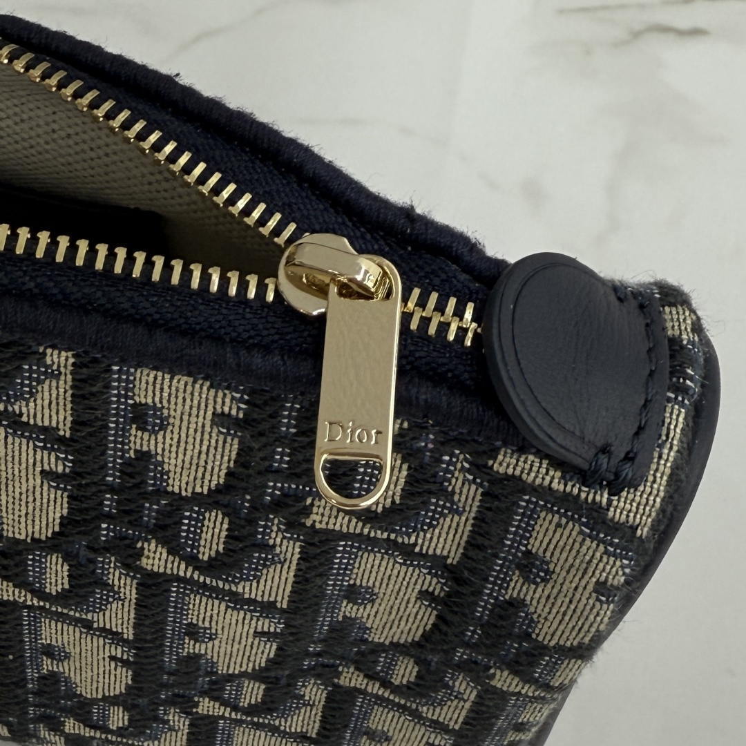 Dior Promenade Pouch with Chain Blue Dior Oblique Jacquard S2504OUQY_M928 - Default Title - View 5