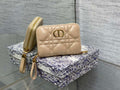 Dior S0011 Lady Dior Zipper Card Holder Medium £Ápricot Cannage Lambskin