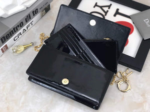 Dior S0204 Lady Dior Pouch Patent Cannage Calfskin Black - Default Title - View 8