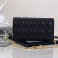 Dior S0204 Lady Dior Pouch Ultramatte Cannage Calfskin Black - Default Title - View 1