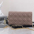 Dior S0204 Lady Dior Pouch Ultramatte Cannage Calfskin Light Pink - Default Title - View 1