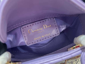 Dior S0856 Micro Lady Dior Bag Lilac Cannage Lambskin - Default Title - View 9
