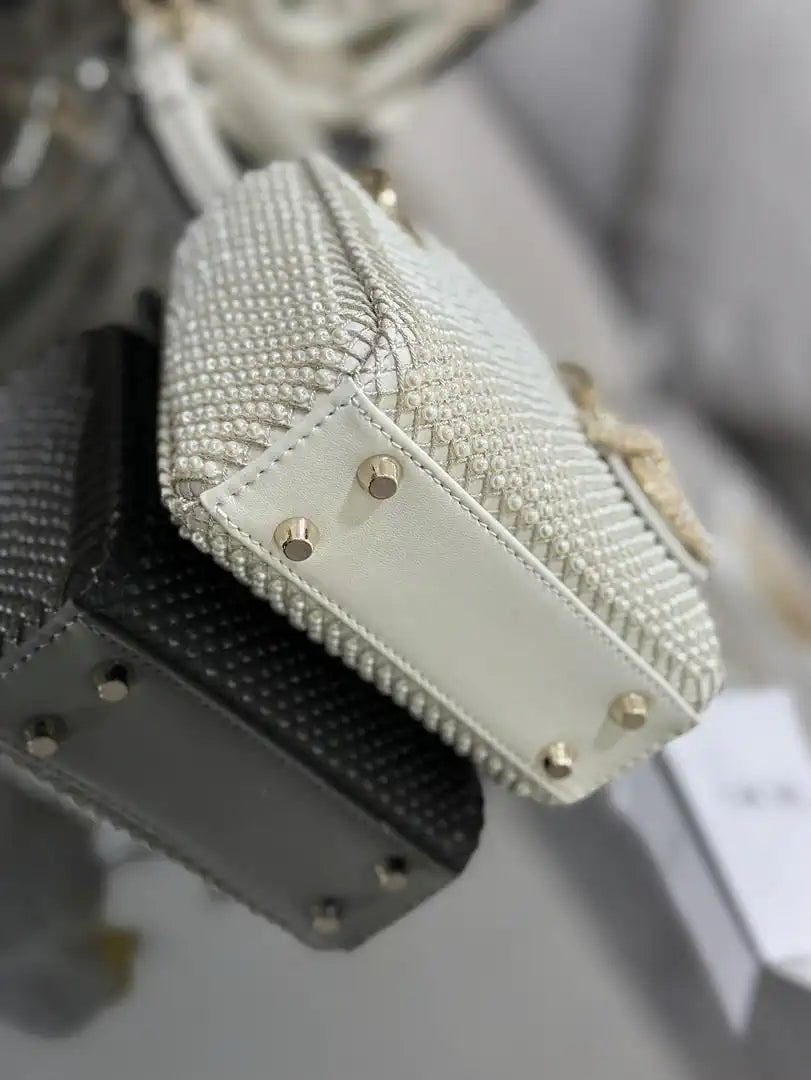 Dior S0856 Micro Lady Dior Embroidered Limited Edition Pearls