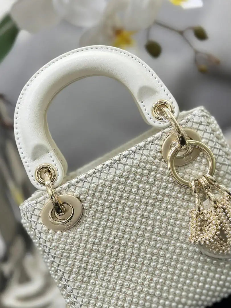 Dior S0856 Micro Lady Dior Embroidered Limited Edition Pearls