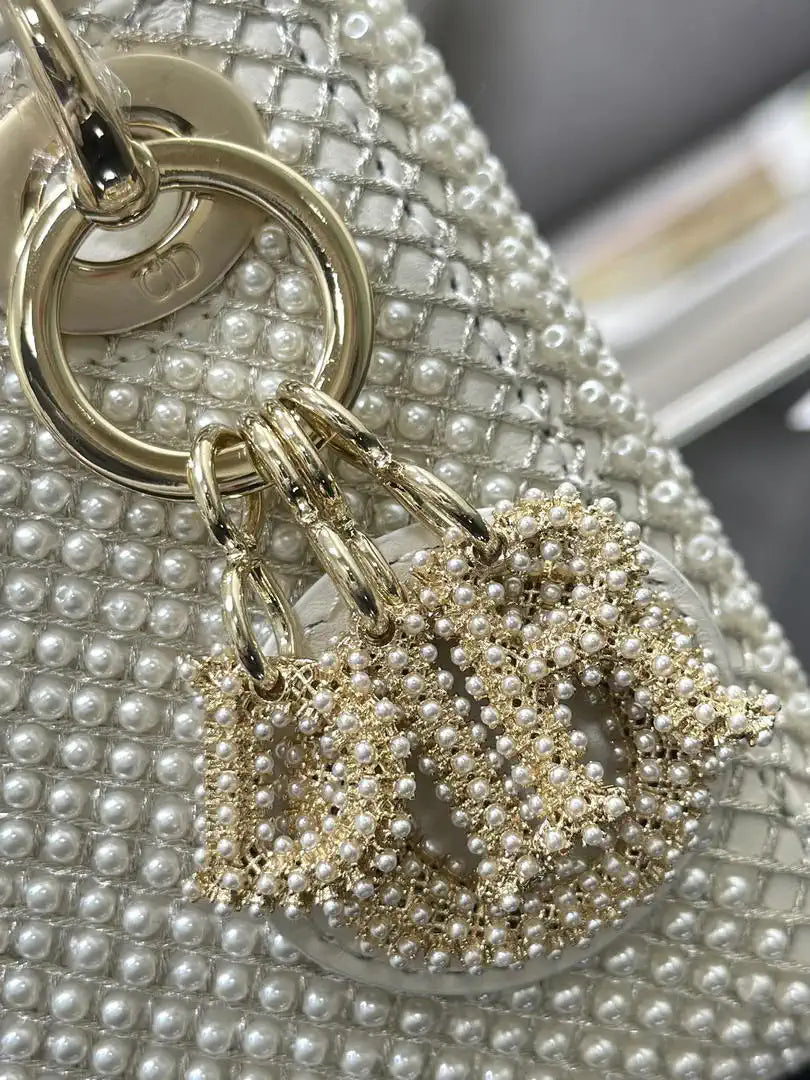 Dior S0856 Micro Lady Dior Embroidered Limited Edition Pearls