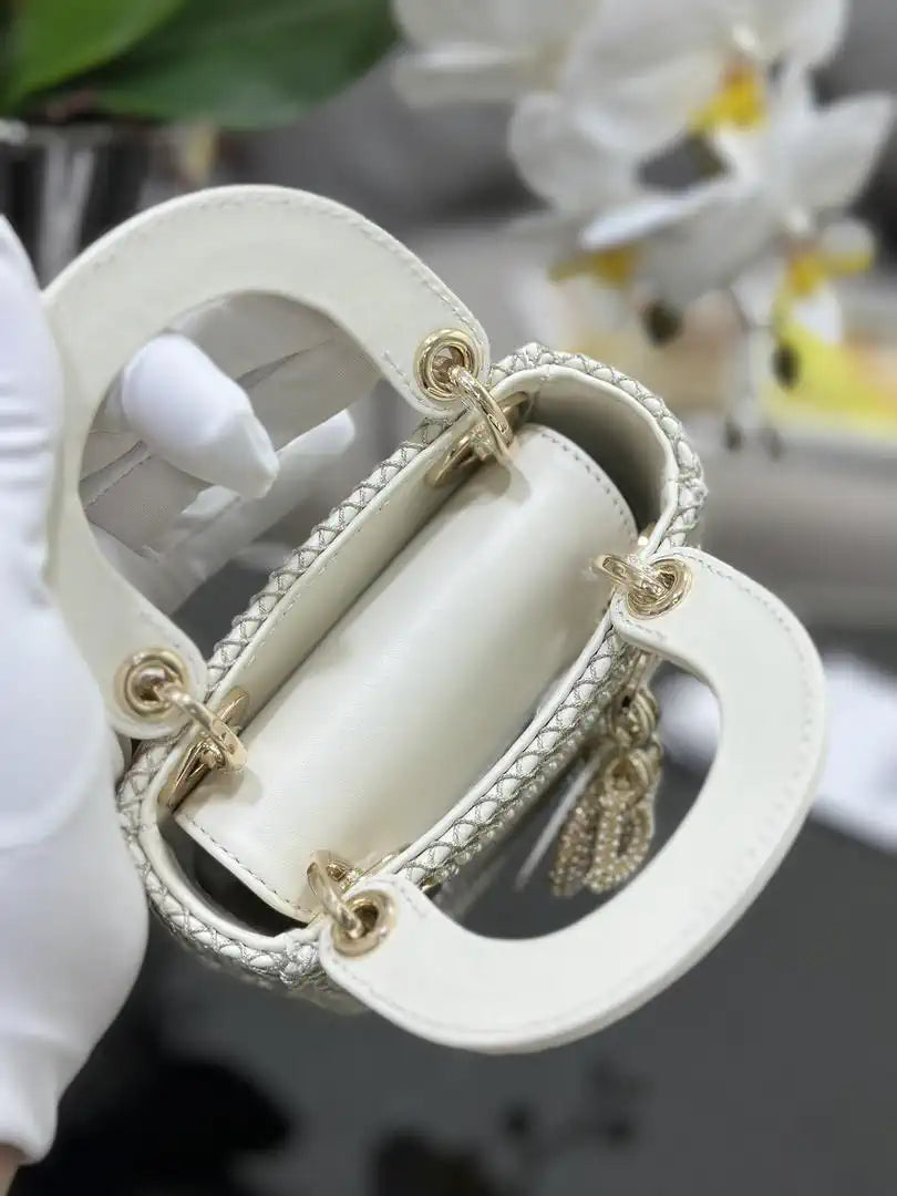 Dior S0856 Micro Lady Dior Embroidered Limited Edition Pearls