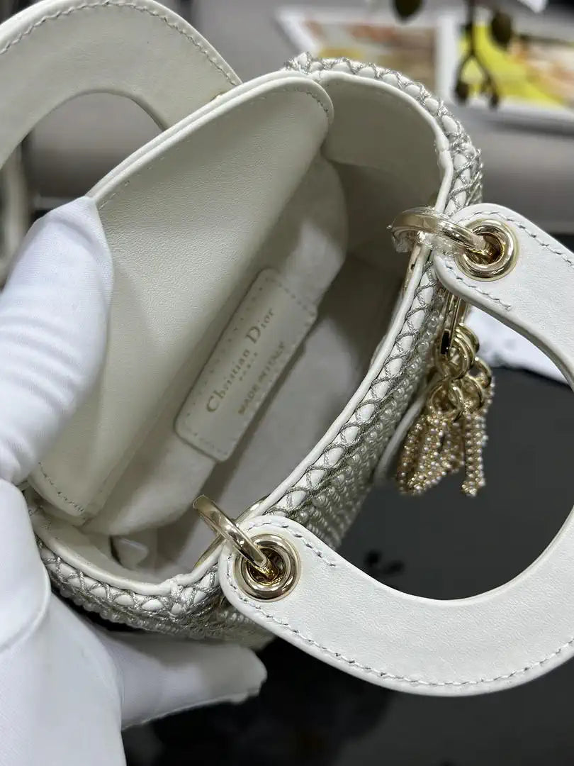 Dior S0856 Micro Lady Dior Embroidered Limited Edition Pearls