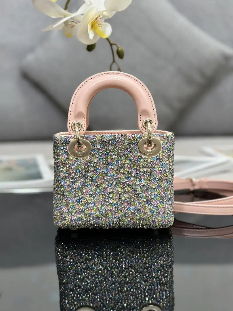 Dior S0856 Micro Lady Dior Embroidery with colorful beads