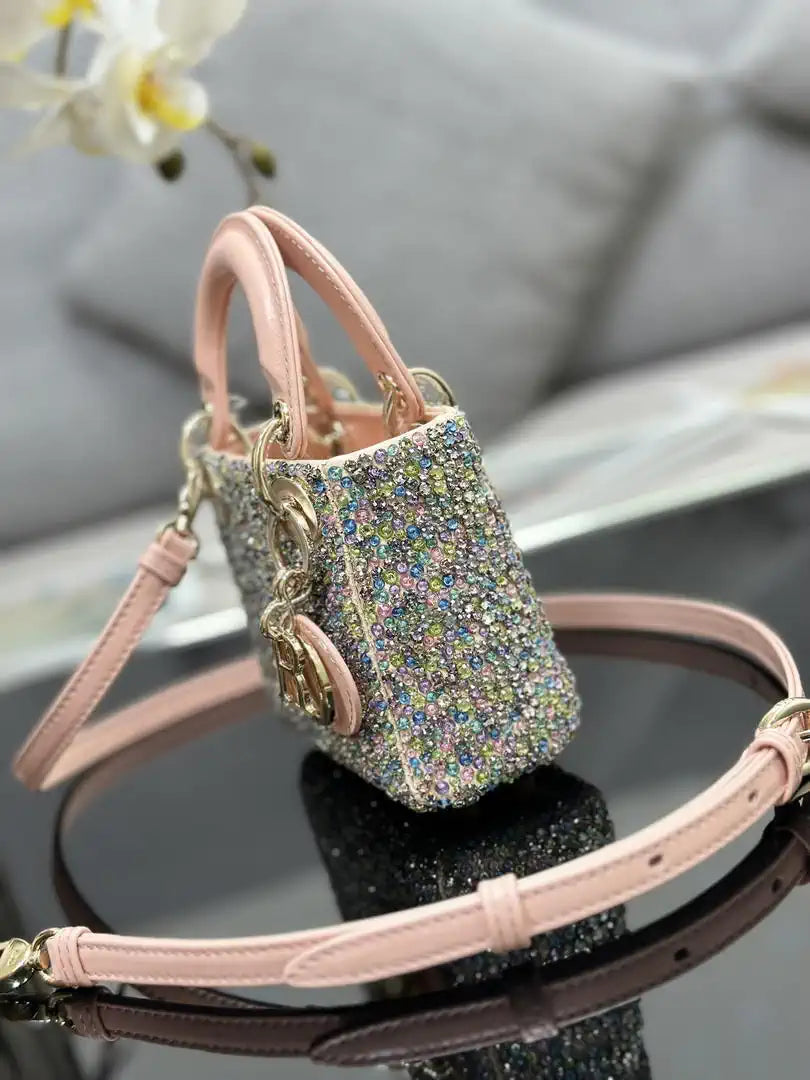 Dior S0856 Micro Lady Dior Embroidery with colorful beads