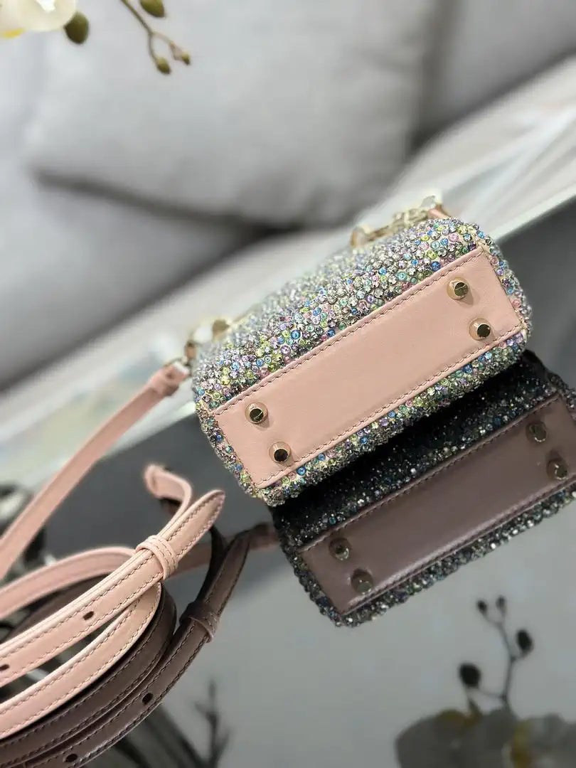 Dior S0856 Micro Lady Dior Embroidery with colorful beads