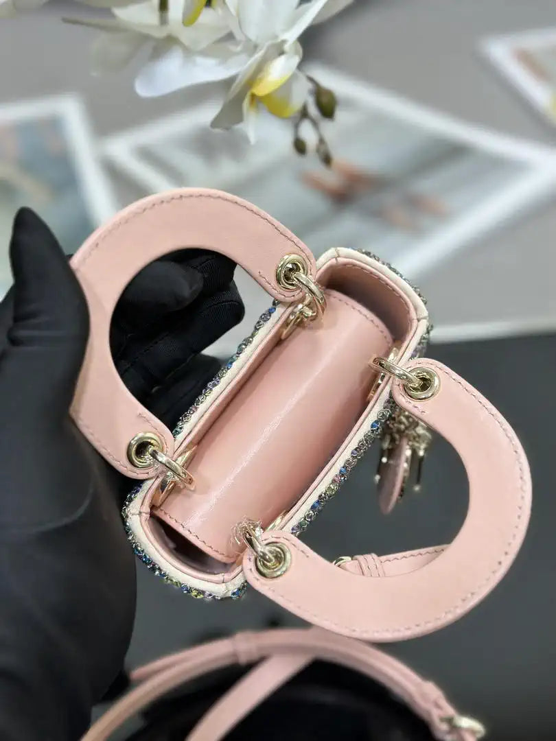 Dior S0856 Micro Lady Dior Embroidery with colorful beads