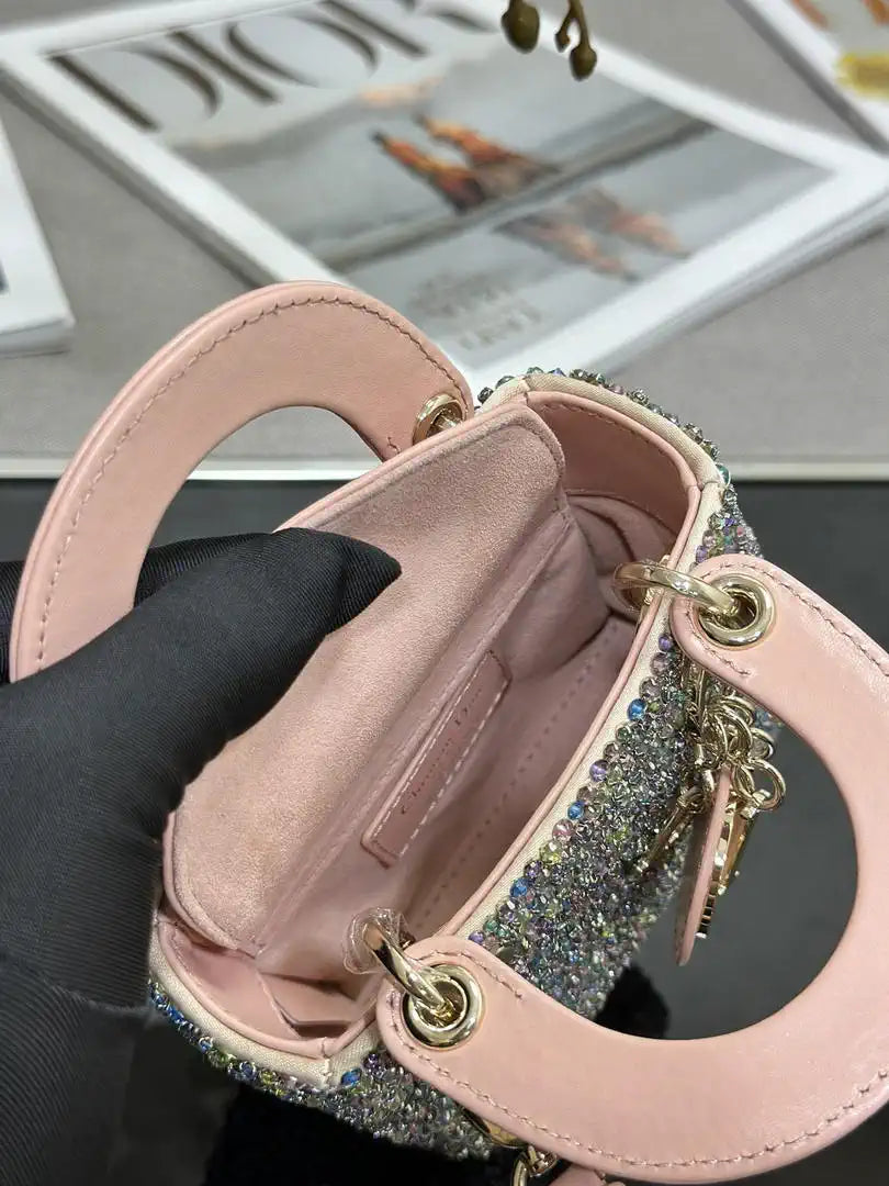 Dior S0856 Micro Lady Dior Embroidery with colorful beads
