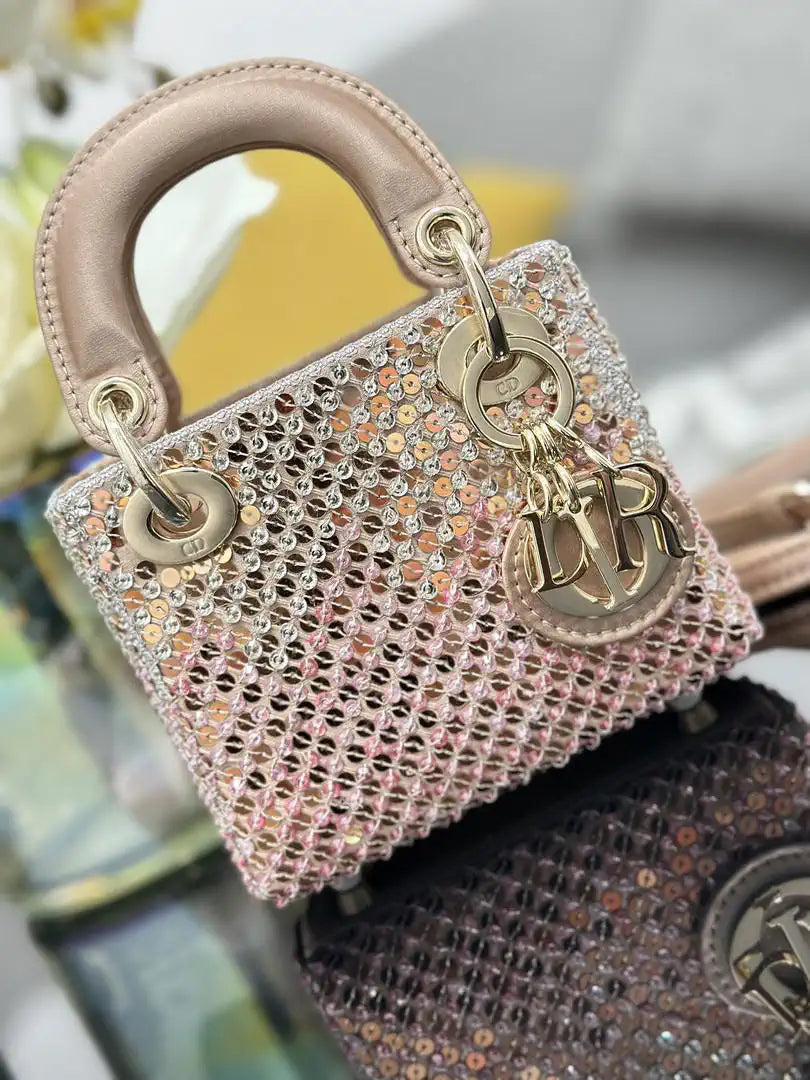 Dior S0856 Micro Lady Dior Limited edition Embroidered Gradient Powder Beads