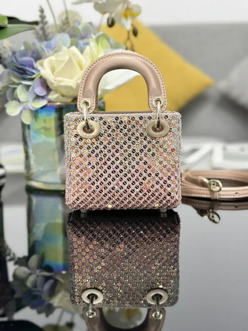 Dior S0856 Micro Lady Dior Limited edition Embroidered Gradient Powder Beads