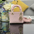 Dior S0856 Micro Lady Dior Limited edition Embroidery with pink beads