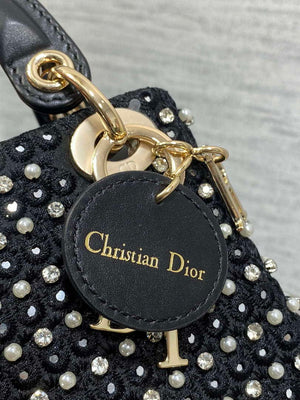 Dior S0856 Micro Lady Dior Limited edition handmade beads Black - Default Title - View 4