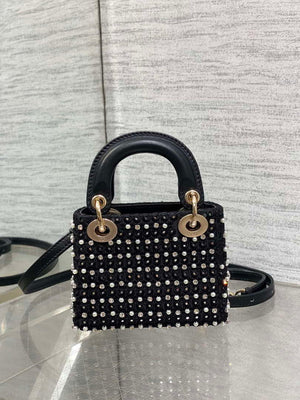 Dior S0856 Micro Lady Dior Limited edition handmade beads Black - Default Title - View 5