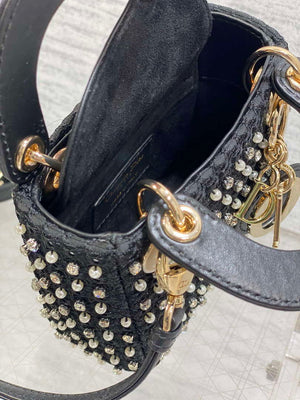 Dior S0856 Micro Lady Dior Limited edition handmade beads Black - Default Title - View 8