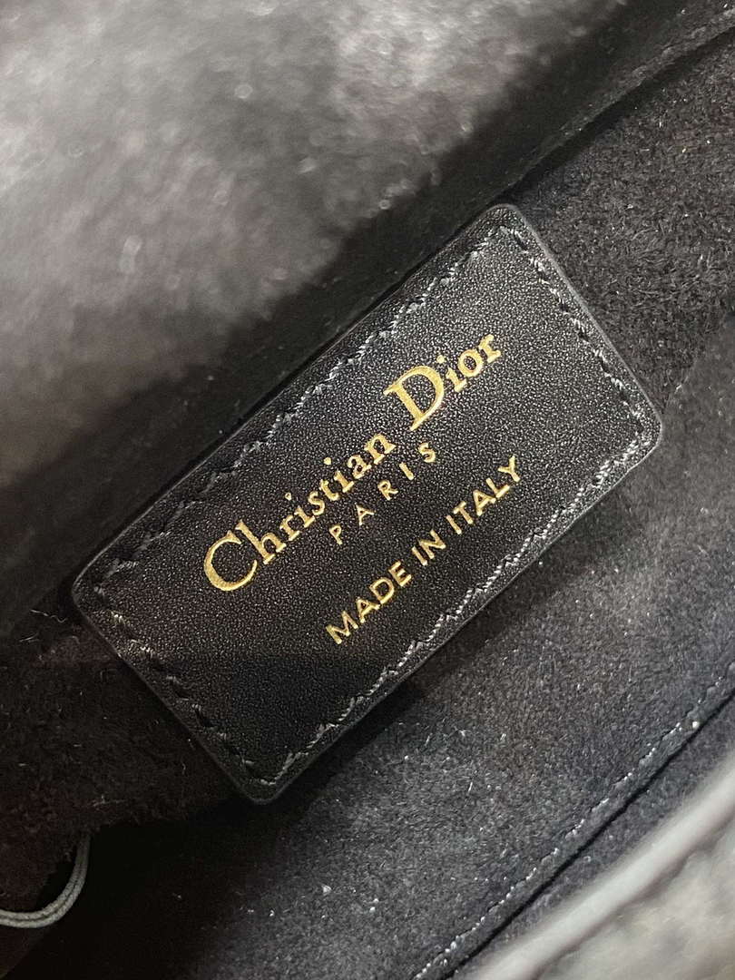 Dior S0856 Micro Lady Dior Limited edition handmade beads Black