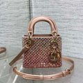 Dior S0856 Micro Lady Dior Limited edition handmade beads Pink - Default Title - View 1