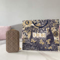 Dior S0872 Lady Dior Phone Holder Cannage Lambskin Gray - Default Title - View 1