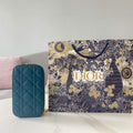 Dior S0872 Lady Dior Phone Holder Cannage Lambskin Blue - Default Title - View 1