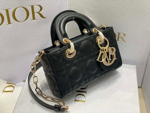 Dior S0910 Micro Lady D-joy Bag Black Cannage Lambskin - Default Title - View 3