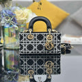 Dior S0910 Micro Lady D-joy Bag Embroidery crystal black - Default Title - View 1