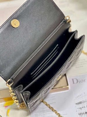 Dior S0980 Mini Miss Dior Bag Latte Cannage Lambskin Black - Default Title - View 8