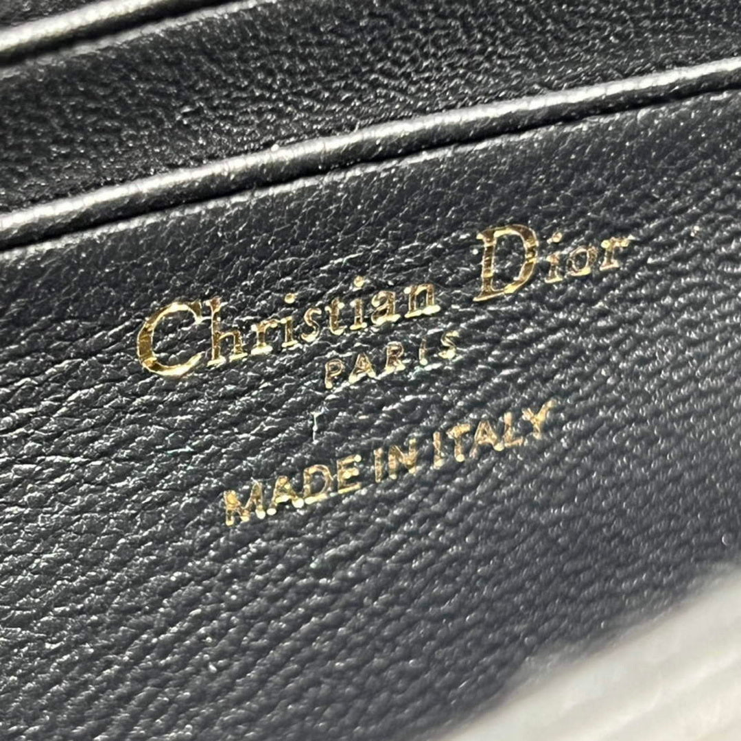 Dior S0980 Mini Miss Dior Bag Latte Cannage Lambskin Black
