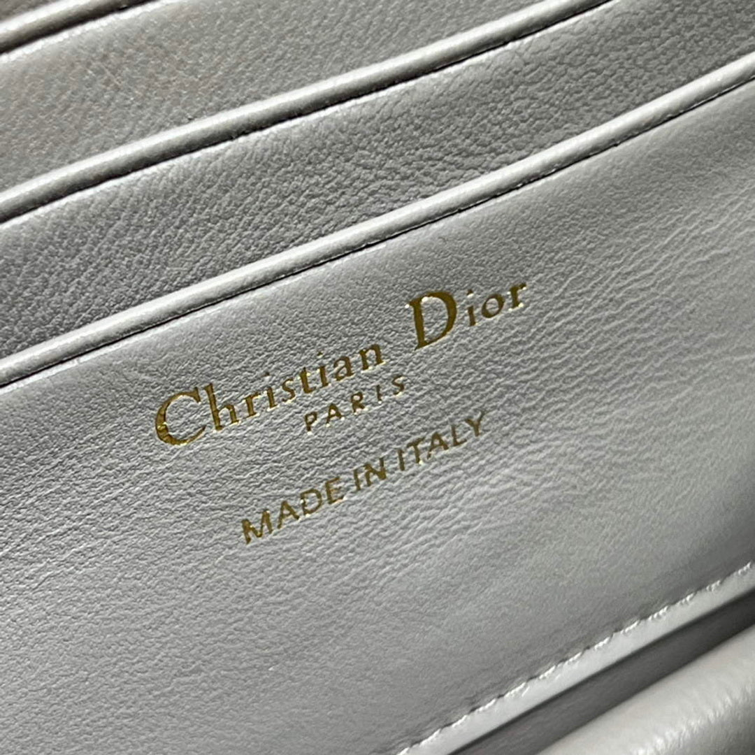 Dior S0980 Mini Miss Dior Bag Latte Cannage Lambskin Dark gray - Default Title - View 9