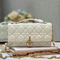 Dior S0980 Mini Miss Dior Bag Latte Cannage Lambskin White - Default Title - View 1