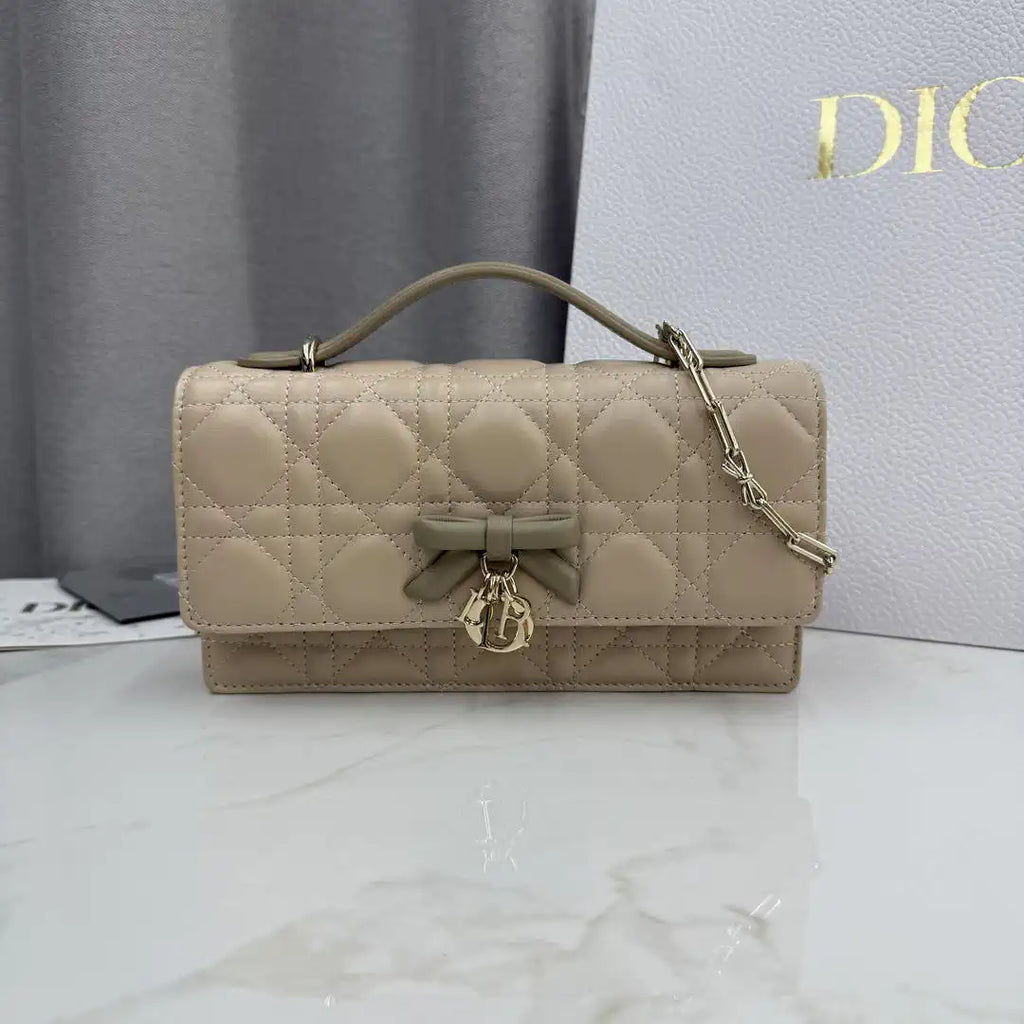 Dior S0984 My Dior Mini Apricot Cannage Lambskin