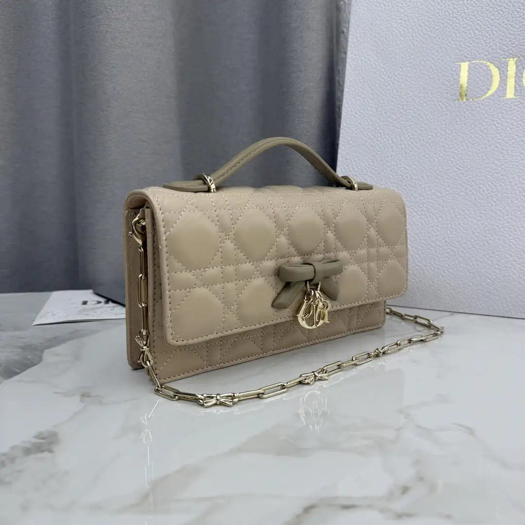 Dior S0984 My Dior Mini Apricot Cannage Lambskin