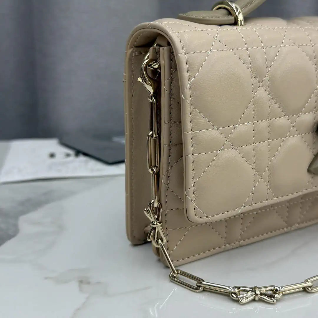 Dior S0984 My Dior Mini Apricot Cannage Lambskin