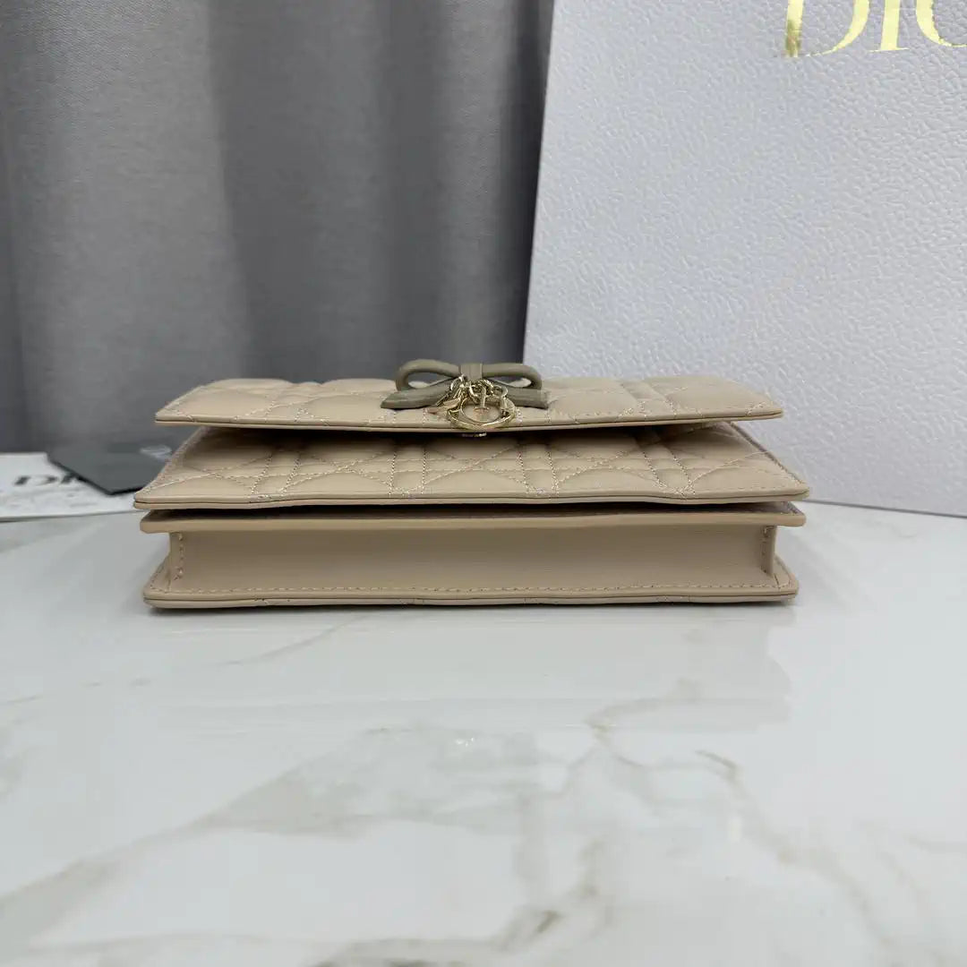 Dior S0984 My Dior Mini Apricot Cannage Lambskin
