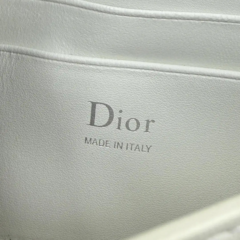 Dior S0984 My Dior Mini White Cannage Lambskin Black Bow