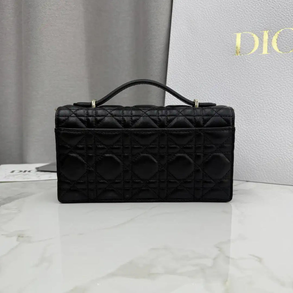 Dior S0984 My Dior Mini Bag Black Cannage Lambskin